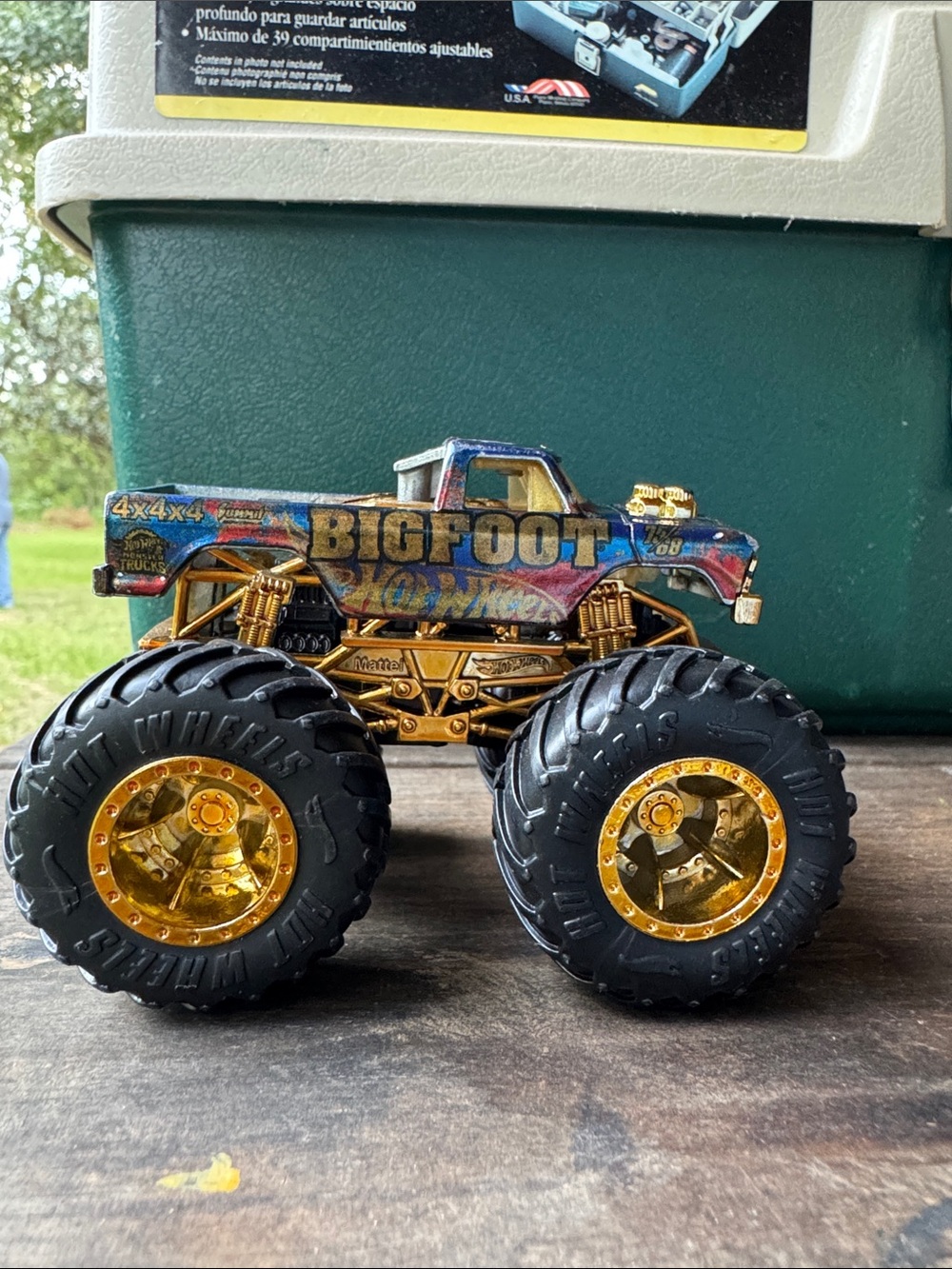 Bigfoot Monster Truck Toy - Gold & Blue